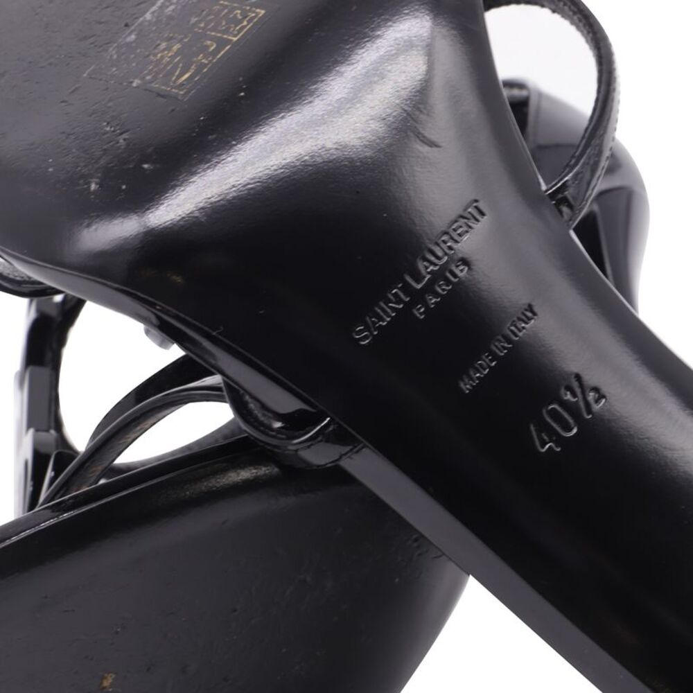 Saint Laurent Cassandra Heels in Black Patent Leather - Picture 9 of 10